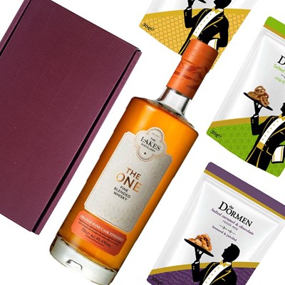 The Lakes One Orange Wine Cask Finished Whisky 70cl Nibbles Hamper